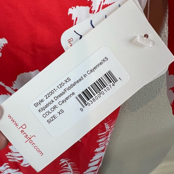 New Persifor Kilpatrick Dress Fiddlehead Cayenne Red NWT - Picture 6 of 9
